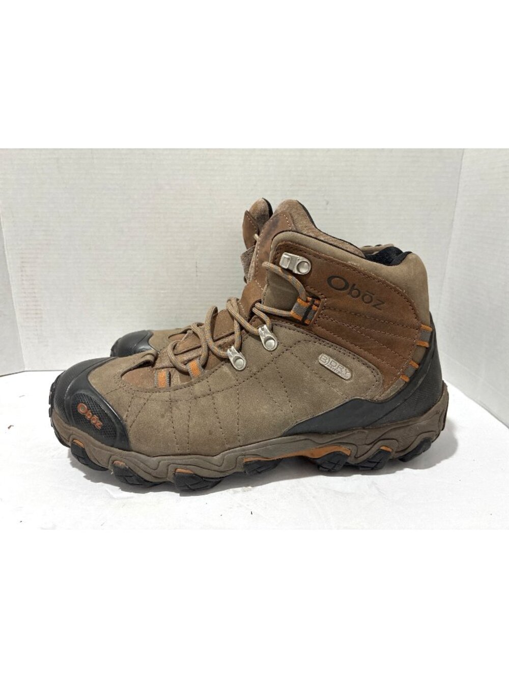 Oboz Bridger Mid B-DRY Hiking Boots Mens 10.5 Brown Waterproof Leather Trail